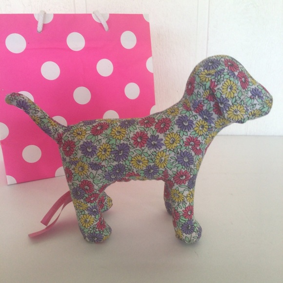 PINK VICTORIAS SECRET MINI PLUSH LOVE DOG - Picture 2 of 9